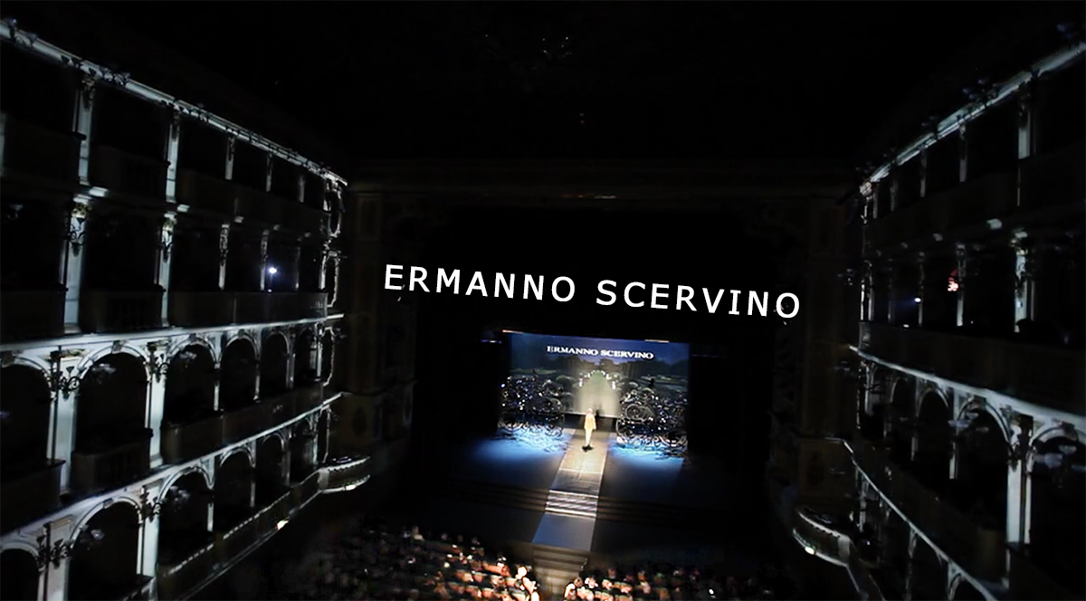 Ermanno Scervino Sfilata Fashion, Video mapping
